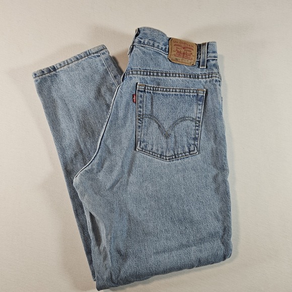 Levi's Denim - Vintage‎ Levi's 550 Relaxed Fit Tapered Leg Jeans Womens 16 MIS M Blue Denim Y2K